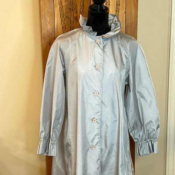 Vintage Nordstrom Point of‎ View Nylon Trench Coat - Picture 2 of 13